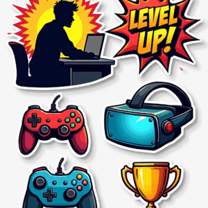 Games & Gaming - Sticker Sheet v4